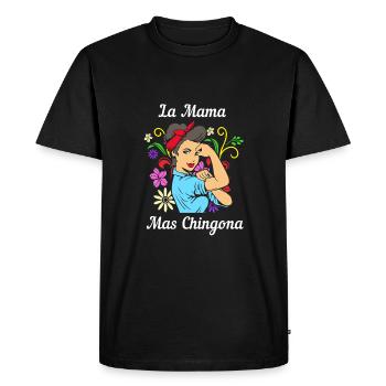 Maman latina - T-shirt Premium bio Homme - noir - Devant - Nico (187cm)