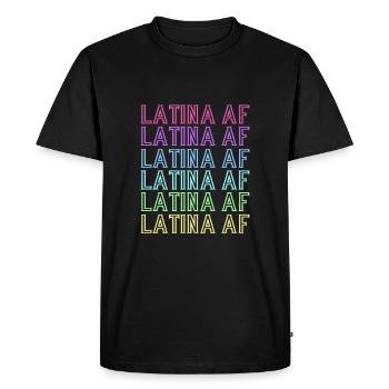 Maman latina - T-shirt Premium bio Homme - noir - Devant - Nico (187cm)