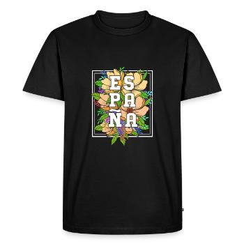 Espagne Espagnol - T-shirt Premium bio Homme - noir - Devant - Nico (187cm)