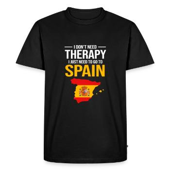 Spain - Men's Premium Organic T-Shirt - black - Front - Nico (187cm)