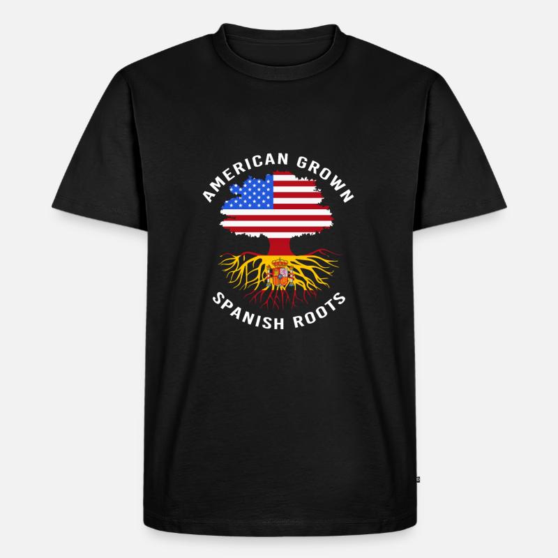 Spanien - Männer Premium Bio T-Shirt - Schwarz