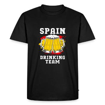 Spain - Men's Premium Organic T-Shirt - black - Front - Nico (187cm)