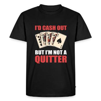 Blackjack Blackjack Casino Gambling - Men's Premium Organic T-Shirt - black - Front - Nico (187cm)