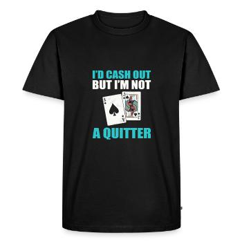 Blackjack Blackjack Casino Gambling - Men's Premium Organic T-Shirt - black - Front - Nico (187cm)