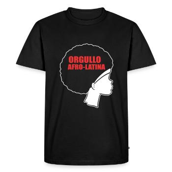 Afro Latina - T-shirt Premium bio Homme - noir - Devant - Nico (187cm)
