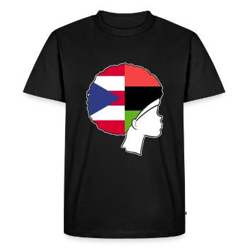 Afro Latina - T-shirt Premium bio Homme - noir - Devant - Nico (187cm)
