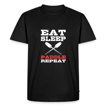 Kayak Kayak Canoë Canoë - T-shirt Premium bio Homme - noir - Devant - Nico (187cm)
