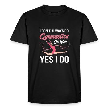 Athlétisme - T-shirt Premium bio Homme - noir - Devant - Nico (187cm)