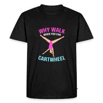 Gymnastique - T-shirt Premium bio Homme - noir - Devant - Nico (187cm)