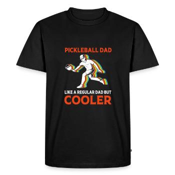 Pickleball - T-shirt Premium bio Homme - noir - Devant - Nico (187cm)