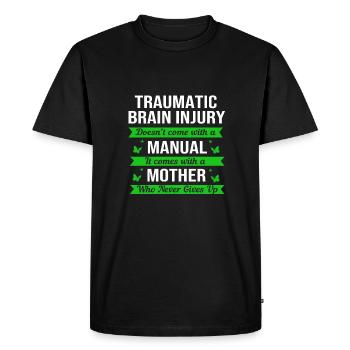 Traumatisme crânien - T-shirt Premium bio Homme - noir - Devant - Nico (187cm)