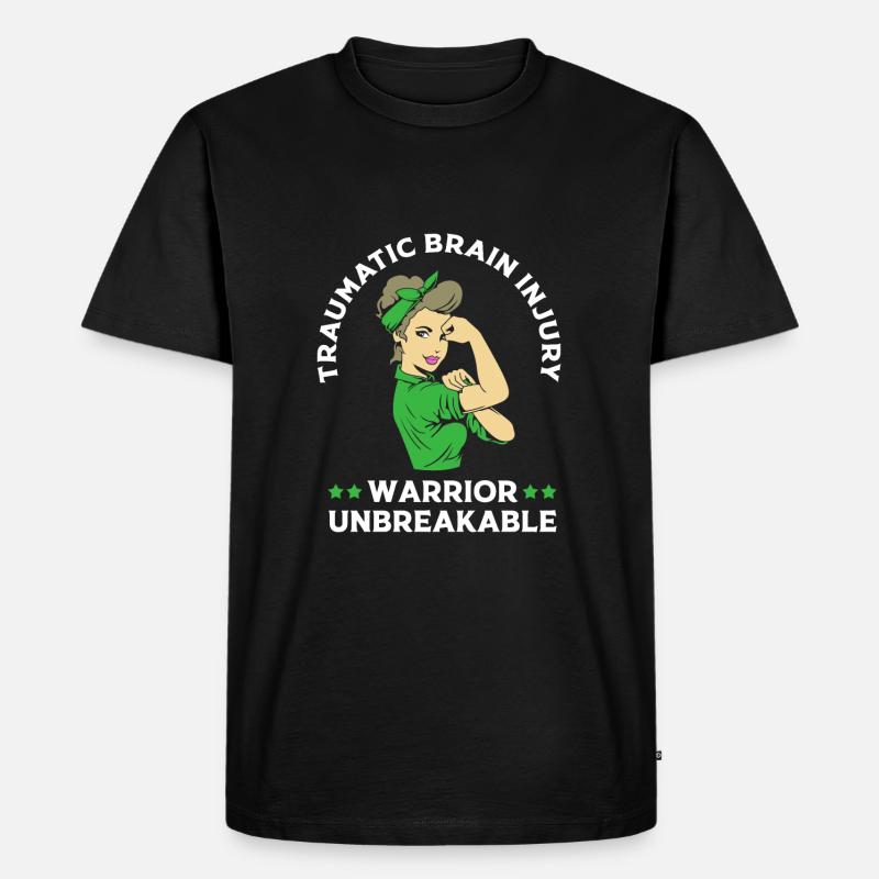 Schädel Hirn Trauma - Männer Premium Bio T-Shirt - Schwarz