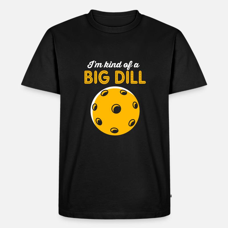 Pickleball - Männer Premium Bio T-Shirt - Schwarz