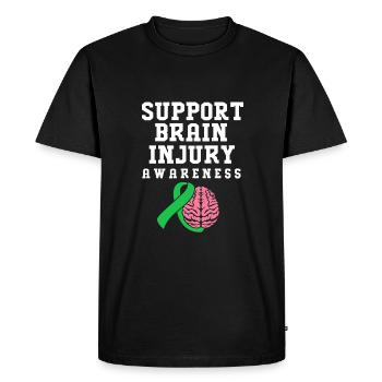 Traumatisme crânien - T-shirt Premium bio Homme - noir - Devant - Nico (187cm)