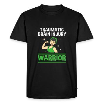 Traumatisme crânien - T-shirt Premium bio Homme - noir - Devant - Nico (187cm)