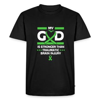 Traumatisme crânien - T-shirt Premium bio Homme - noir - Devant - Nico (187cm)
