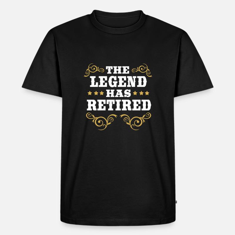Krankenschwester Rente - Männer Premium Bio T-Shirt - Schwarz