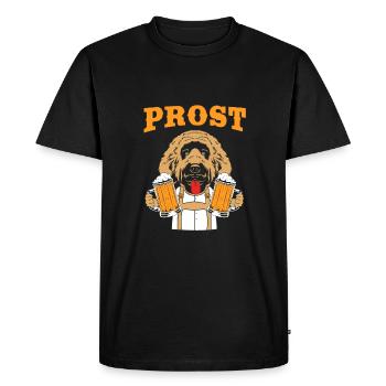 Goldendoodle - Men's Premium Organic T-Shirt - black - Front - Nico (187cm)