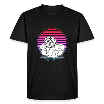 Maltais - T-shirt Premium bio Homme - noir - Devant - Nico (187cm)