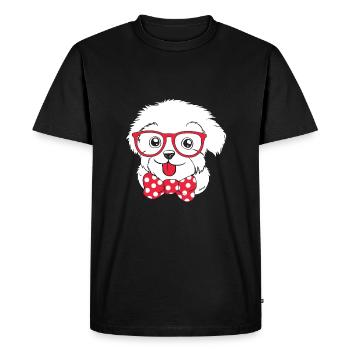 Maltais - T-shirt Premium bio Homme - noir - Devant - Nico (187cm)