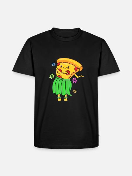 Pizza Hawaii - Men's Premium Organic T-Shirt - black