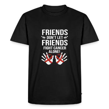Poumon survivant du cancer du poumon - T-shirt Premium bio Homme - noir - Devant - Nico (187cm)