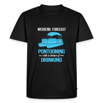 Bateau ponton Bateau Bateaux - T-shirt Premium bio Homme - noir - Devant - Nico (187cm)