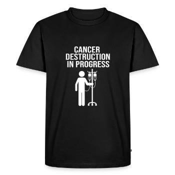 Poumon survivant du cancer du poumon - T-shirt Premium bio Homme - noir - Devant - Nico (187cm)