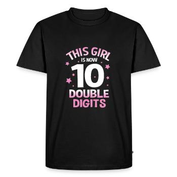 15th Birthday Ten Year of Birth Date of Birth Date of Birth - Men's Premium Organic T-Shirt - black - Front - Nico (187cm)