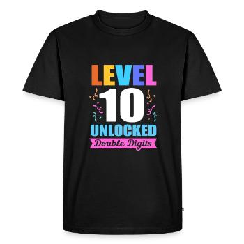 23rd Birthday Ten Year of Birth Date of Birth Date of Birth - Men's Premium Organic T-Shirt - black - Front - Nico (187cm)