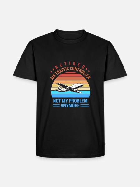 Air traffic controller - Men's Premium Organic T-Shirt - black