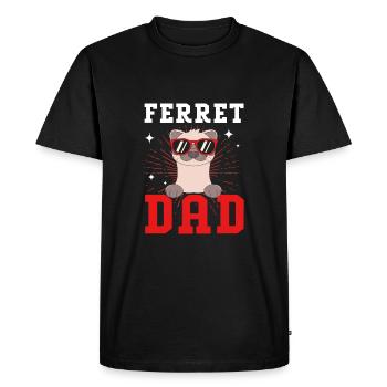 Furet - T-shirt Premium bio Homme - noir - Devant - Nico (187cm)