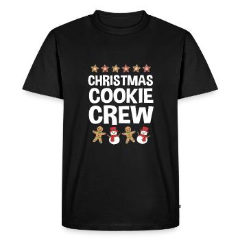 Gingerbread Man Gingerbread Heart Gingerbread Snacking - Men's Premium Organic T-Shirt - black - Front - Nico (187cm)