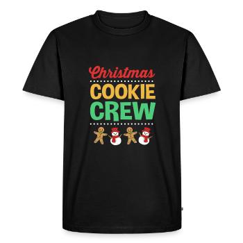 Gingerbread Man Gingerbread Heart Gingerbread Snacking - Men's Premium Organic T-Shirt - black - Front - Nico (187cm)