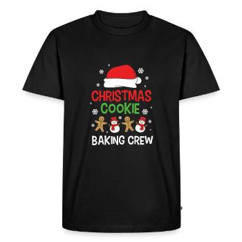 Gingerbread Man Gingerbread Heart Gingerbread Snacking - Men's Premium Organic T-Shirt - black - Front - Nico (187cm)