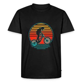 VTT VTT VTT - T-shirt Premium bio Homme - noir - Devant - Nico (187cm)
