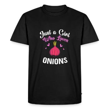 Onion - Men's Premium Organic T-Shirt - black - Front - Nico (187cm)