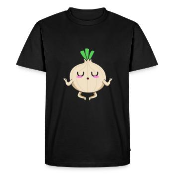 Onion - Men's Premium Organic T-Shirt - black - Front - Nico (187cm)