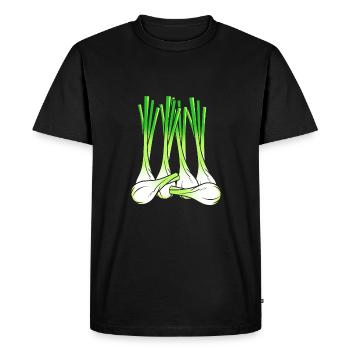 Onion - Men's Premium Organic T-Shirt - black - Front - Nico (187cm)