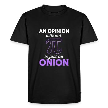 Onion - Men's Premium Organic T-Shirt - black - Front - Nico (187cm)