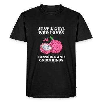 onion - Men's Premium Organic T-Shirt - black - Front - Nico (187cm)