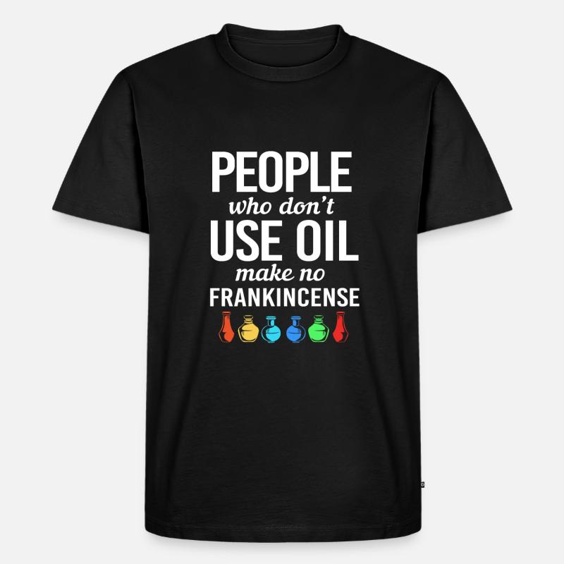 Ätherisches Öl - Männer Premium Bio T-Shirt - Schwarz