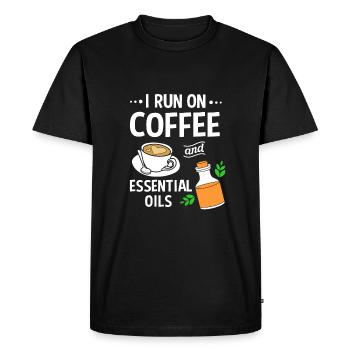 Essential oil - Men's Premium Organic T-Shirt - black - Front - Nico (187cm)