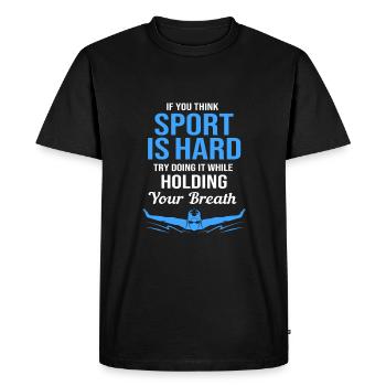 Swimming Swimmers Swimming Pool Swimming Instructors - Men's Premium Organic T-Shirt - black - Front - Nico (187cm)