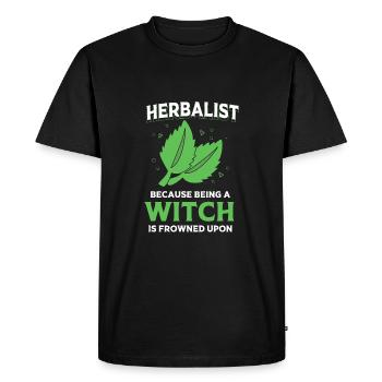 Essential oil - Men's Premium Organic T-Shirt - black - Front - Nico (187cm)