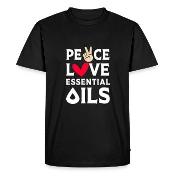 Essential oil - Men's Premium Organic T-Shirt - black - Front - Nico (187cm)