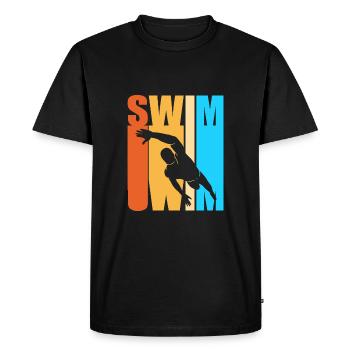 Natation Nageurs Piscine Moniteurs de natation - T-shirt Premium bio Homme - noir - Devant - Nico (187cm)