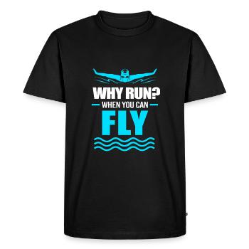 Swimming Swimmers Swimming Pool Swimming Instructors - Men's Premium Organic T-Shirt - black - Front - Nico (187cm)