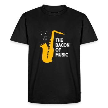 Saxophoniste saxophoniste - T-shirt Premium bio Homme - noir - Devant - Nico (187cm)
