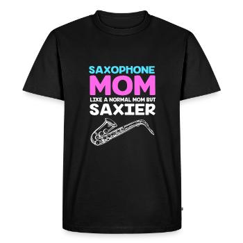 Saxophoniste saxophoniste - T-shirt Premium bio Homme - noir - Devant - Nico (187cm)